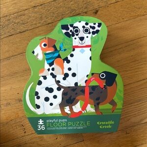 Crocodile Creek Playful Pups Floor Puzzle 36 pieces 3+